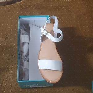 White size 8.5 Sandals